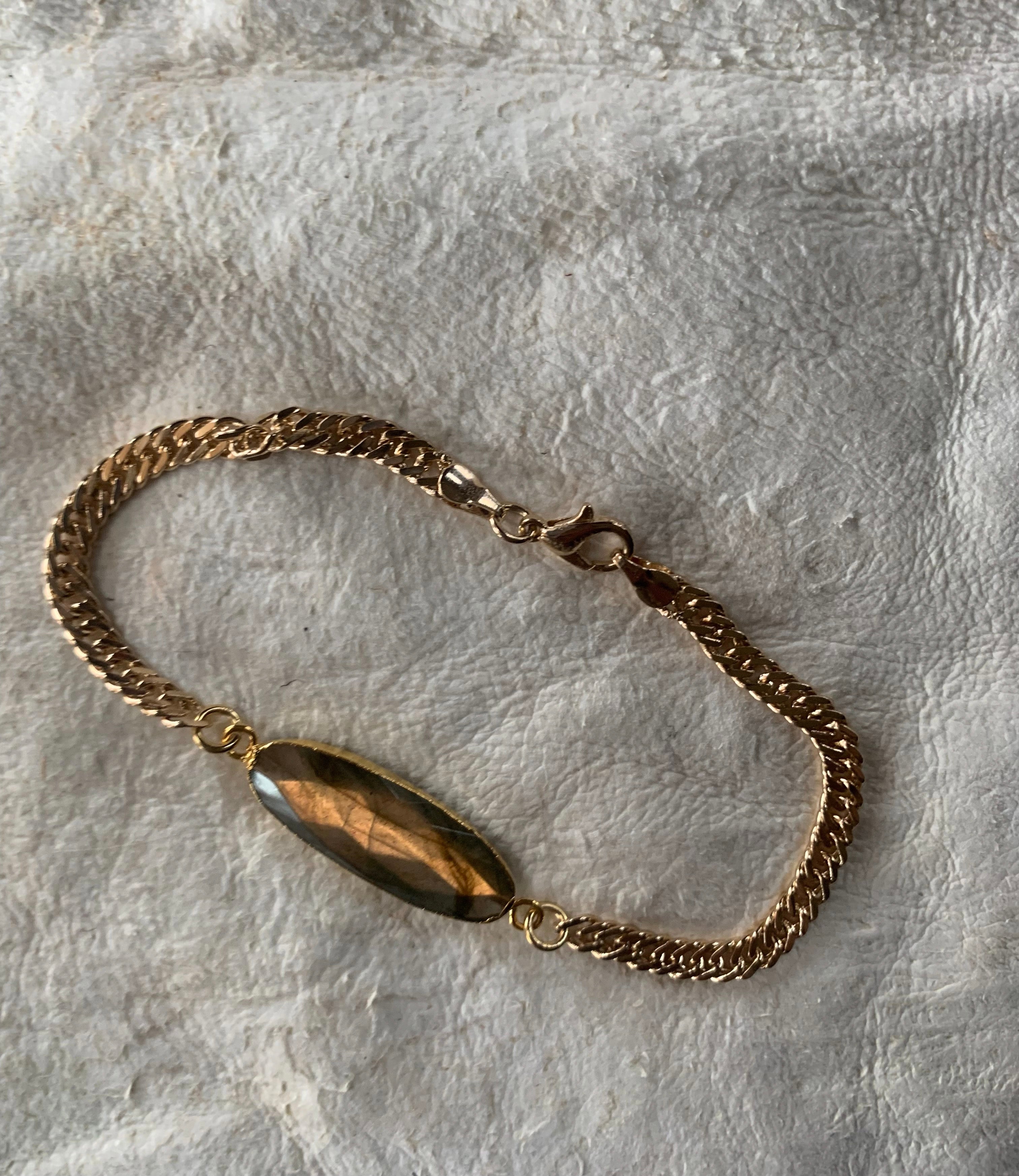 Labradorite Statement Bracelet