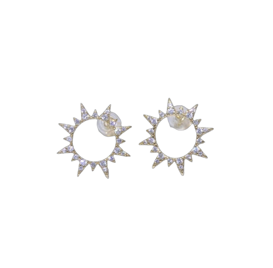 Celestial Sun Stud Earrings