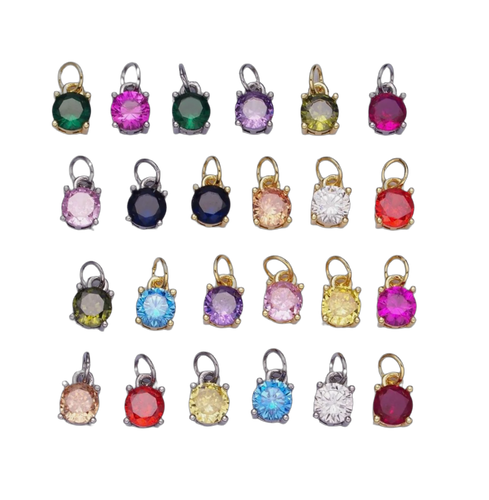 DR Birthstone Charm
