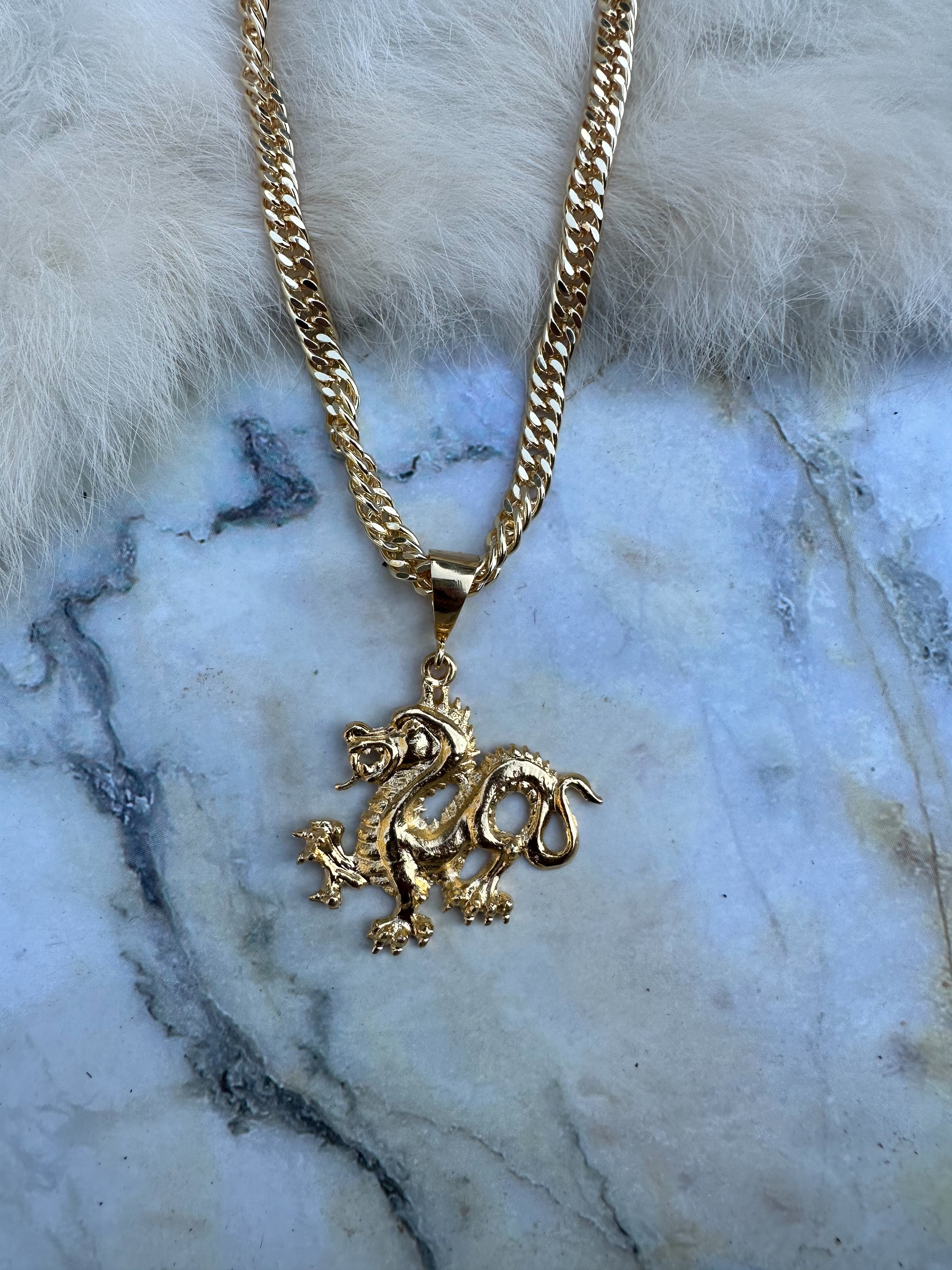 Year of Go Dragon Necklace