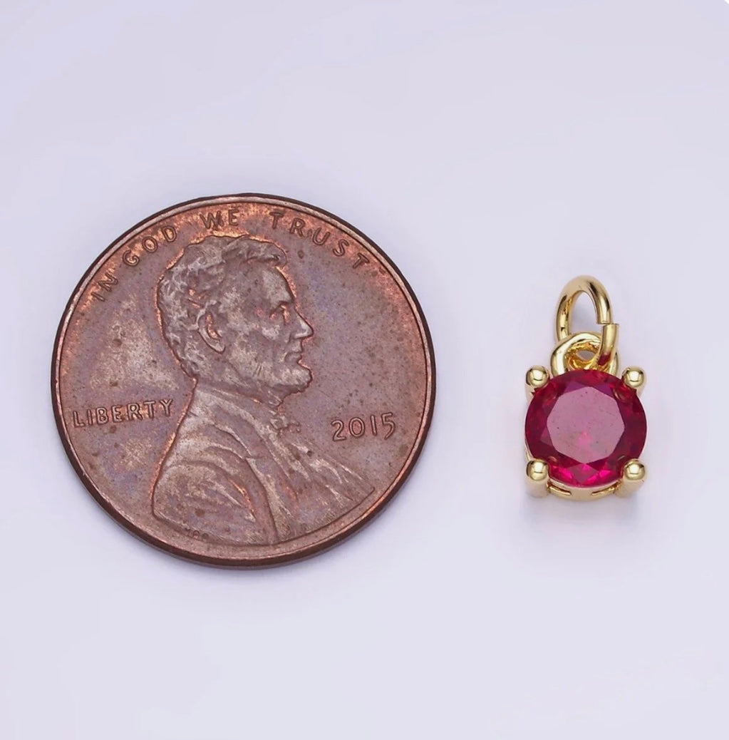 DR Birthstone Charm