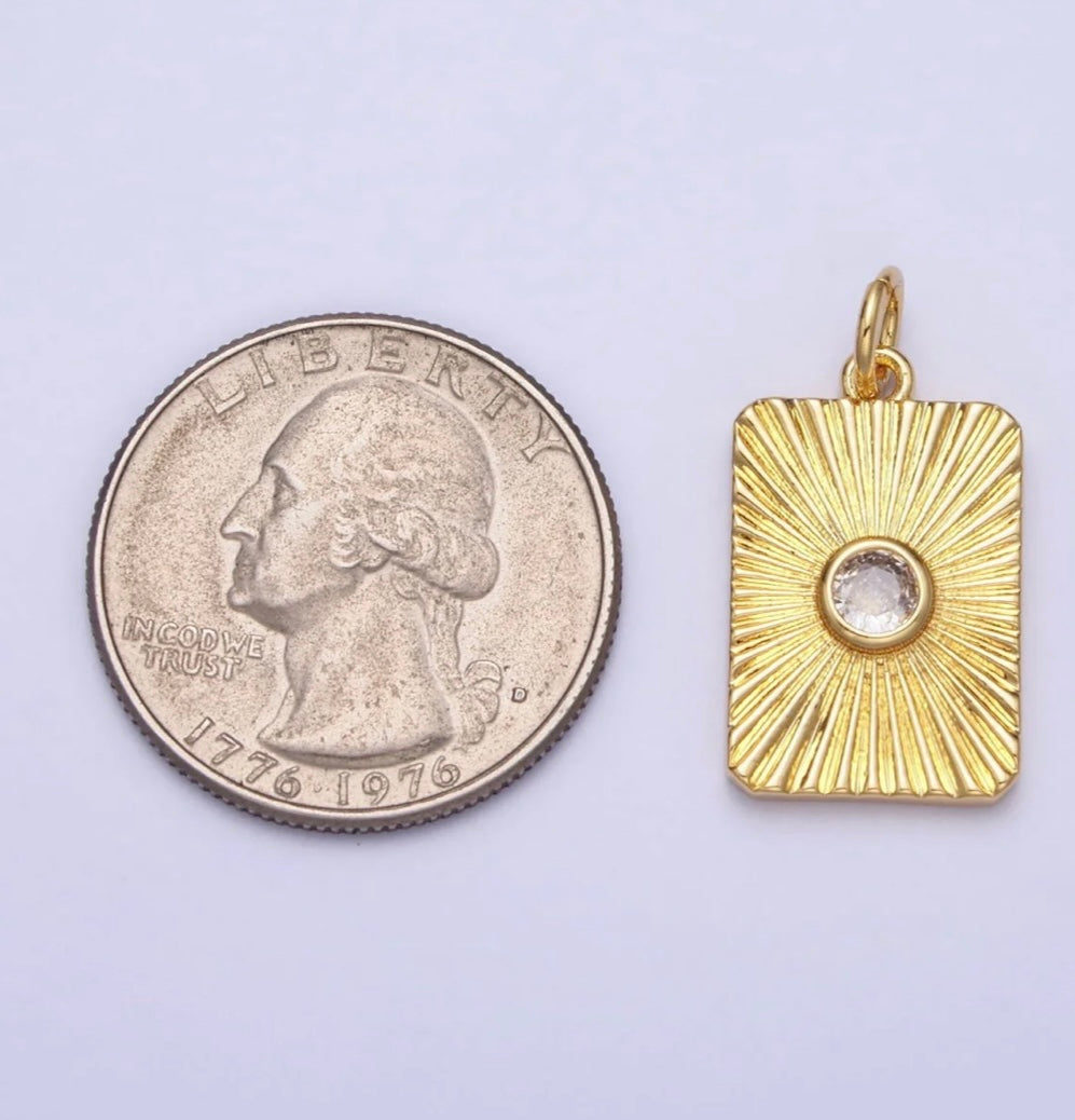 Sun Card Pendant