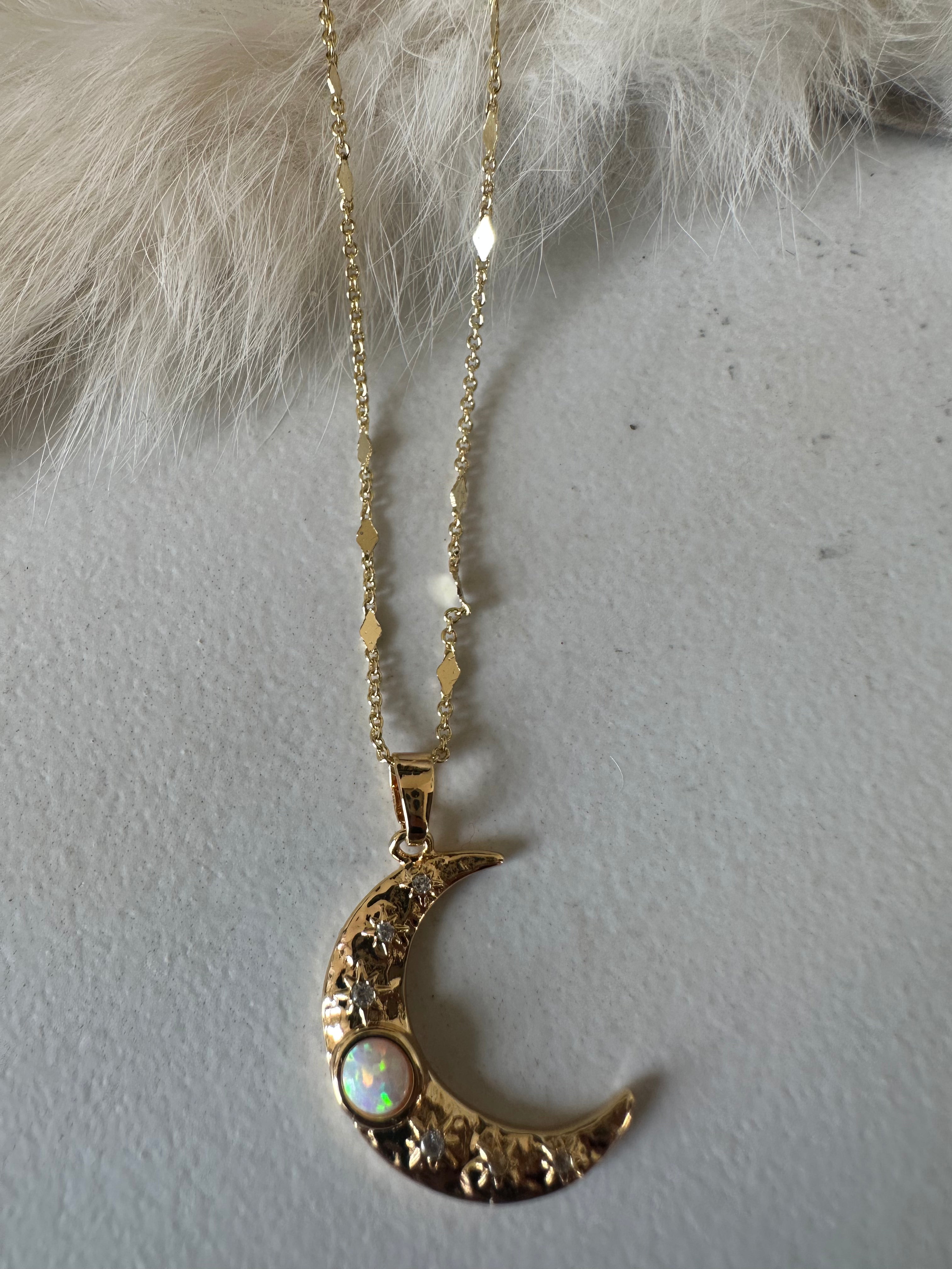 Opal Satellite Necklace