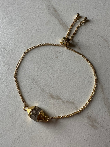 Herkimer Diamond Slider Bracelet