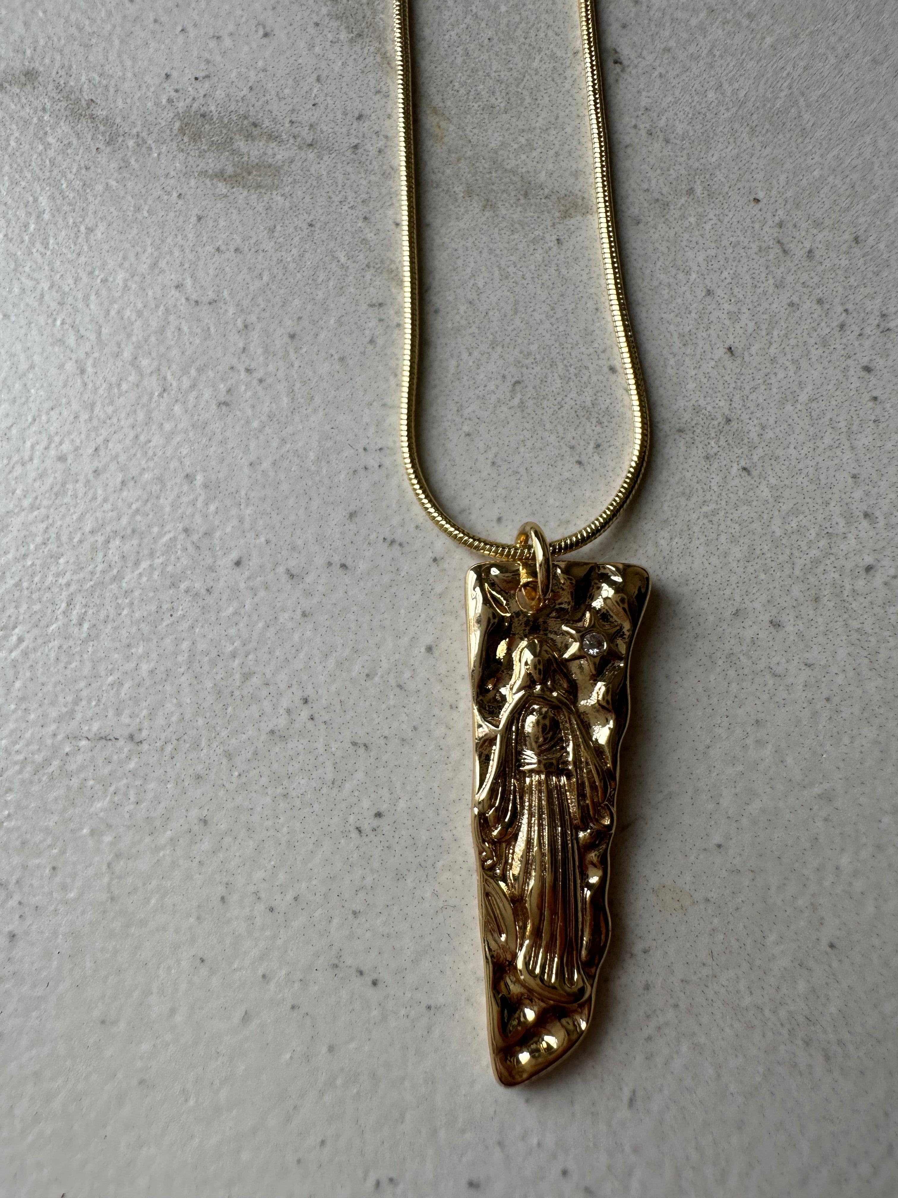 Mother Mary Tomb Necklace