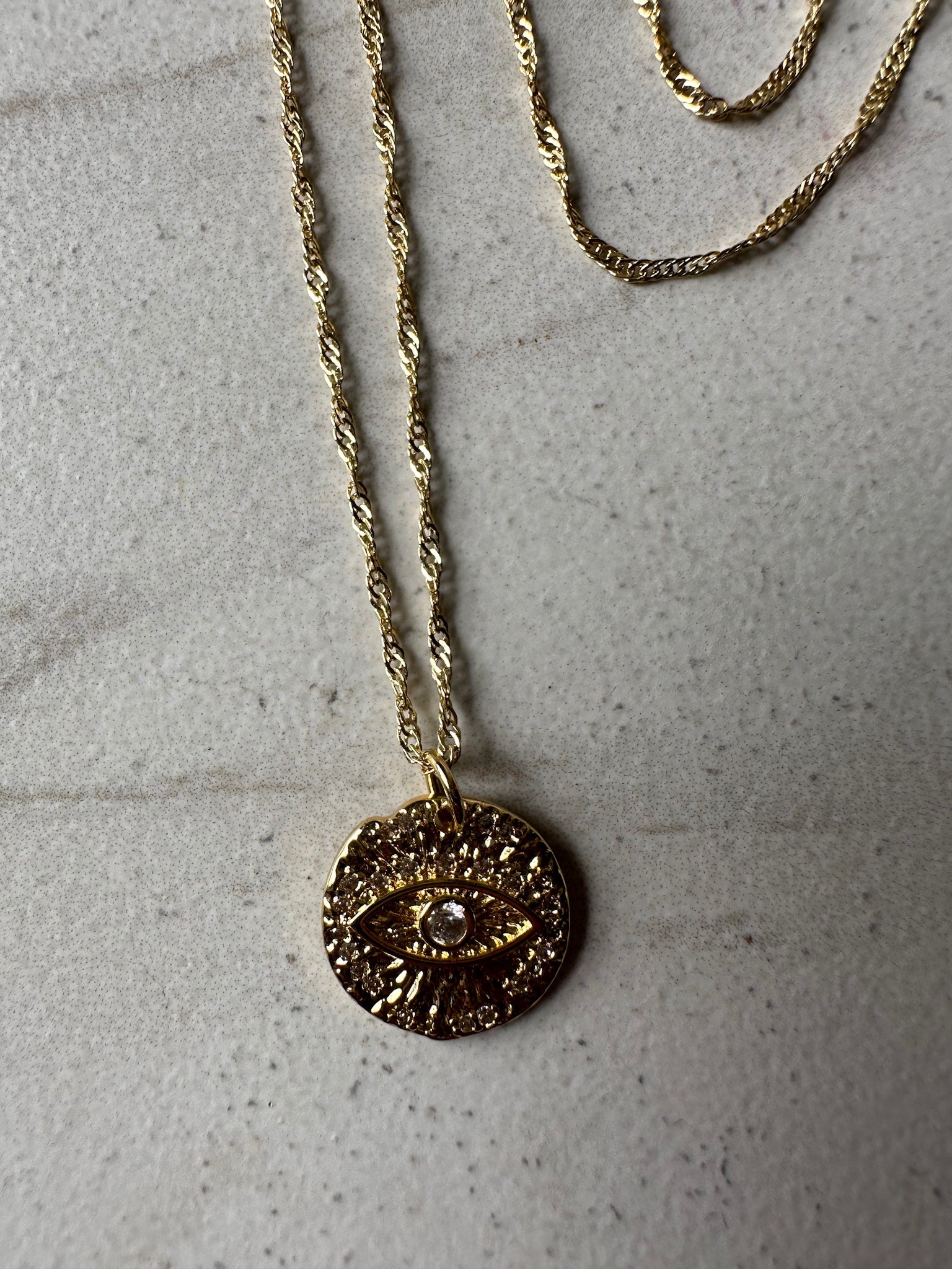 Seeing Me in Gold Necklace