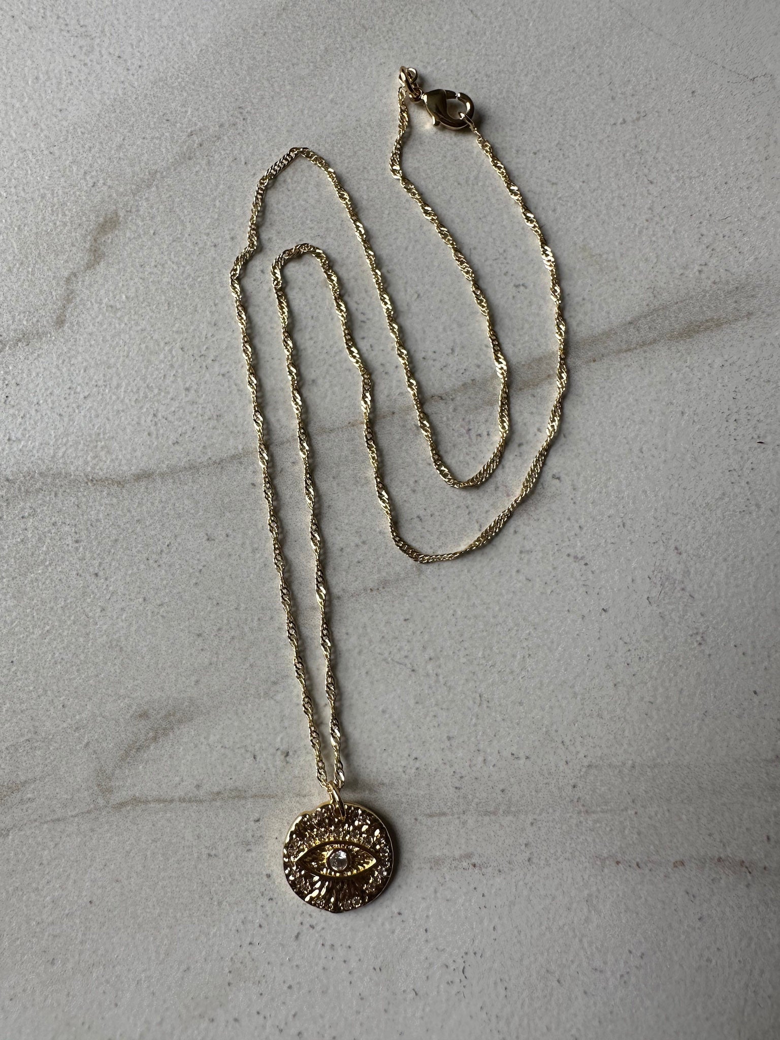 Seeing Me in Gold Necklace