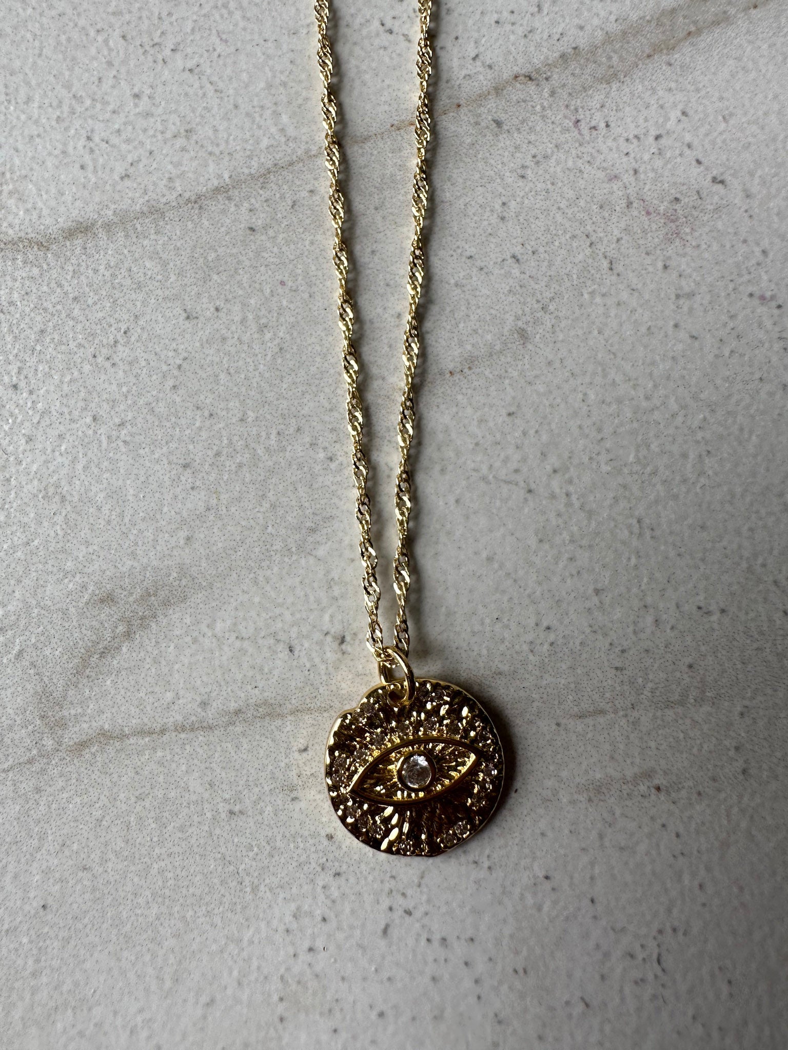 Seeing Me in Gold Necklace