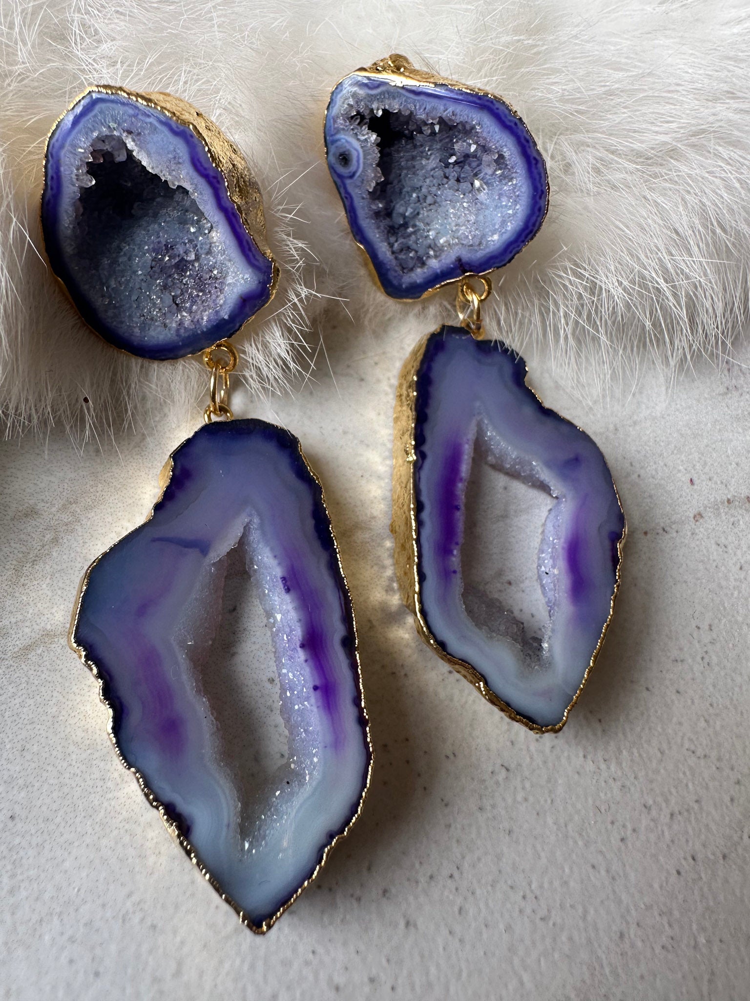 Glitz and Stone Statement Earrings