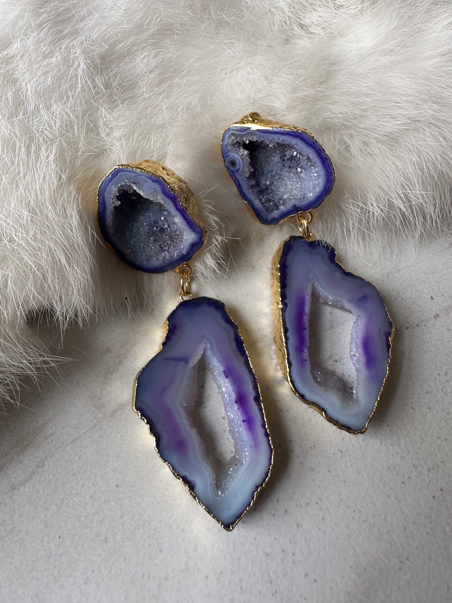 Glitz and Stone Statement Earrings