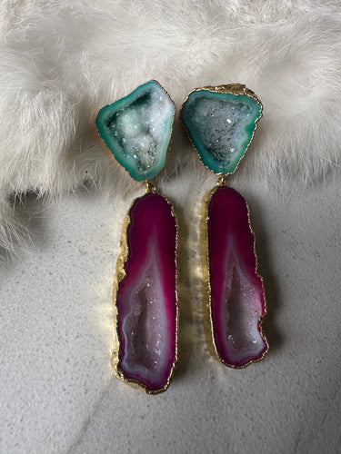 Geode Statement Earrings