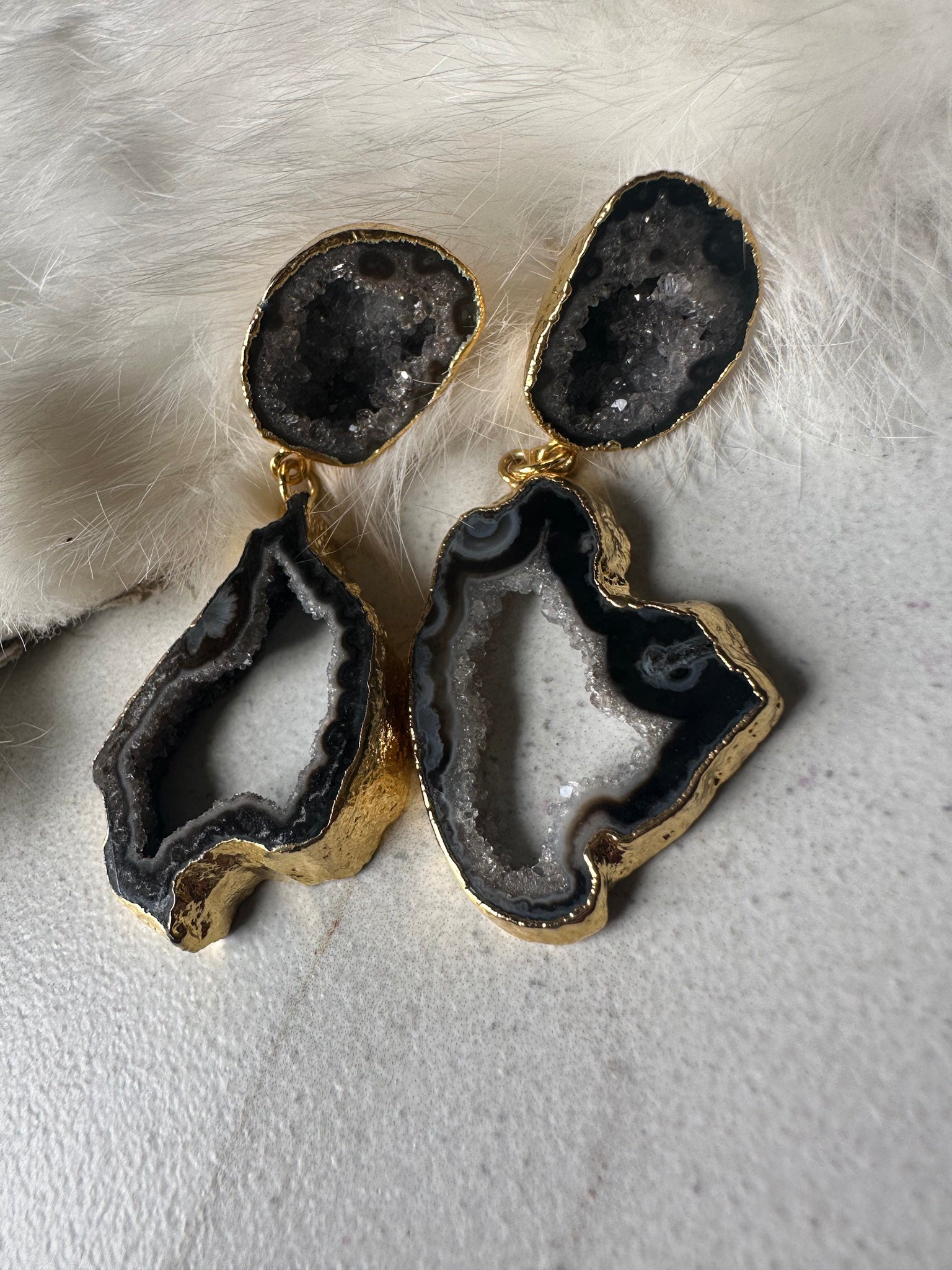 After Party Agate Earrings