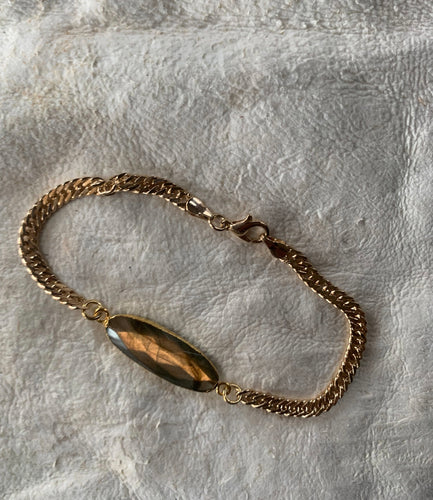Labradorite Statement Braceletu