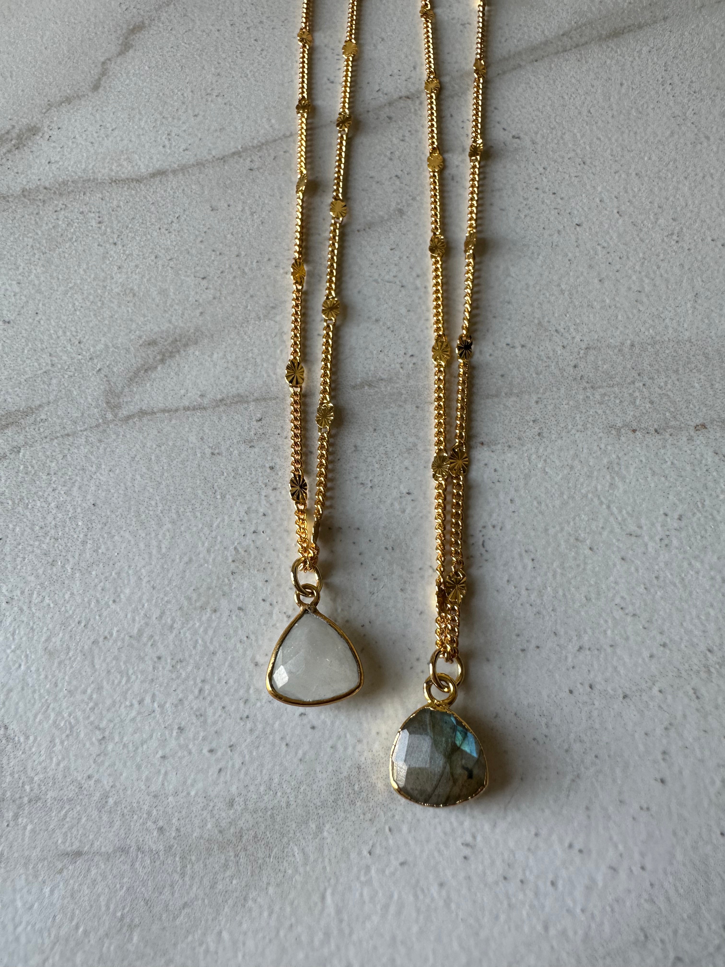 Trill Stone Drop Necklace