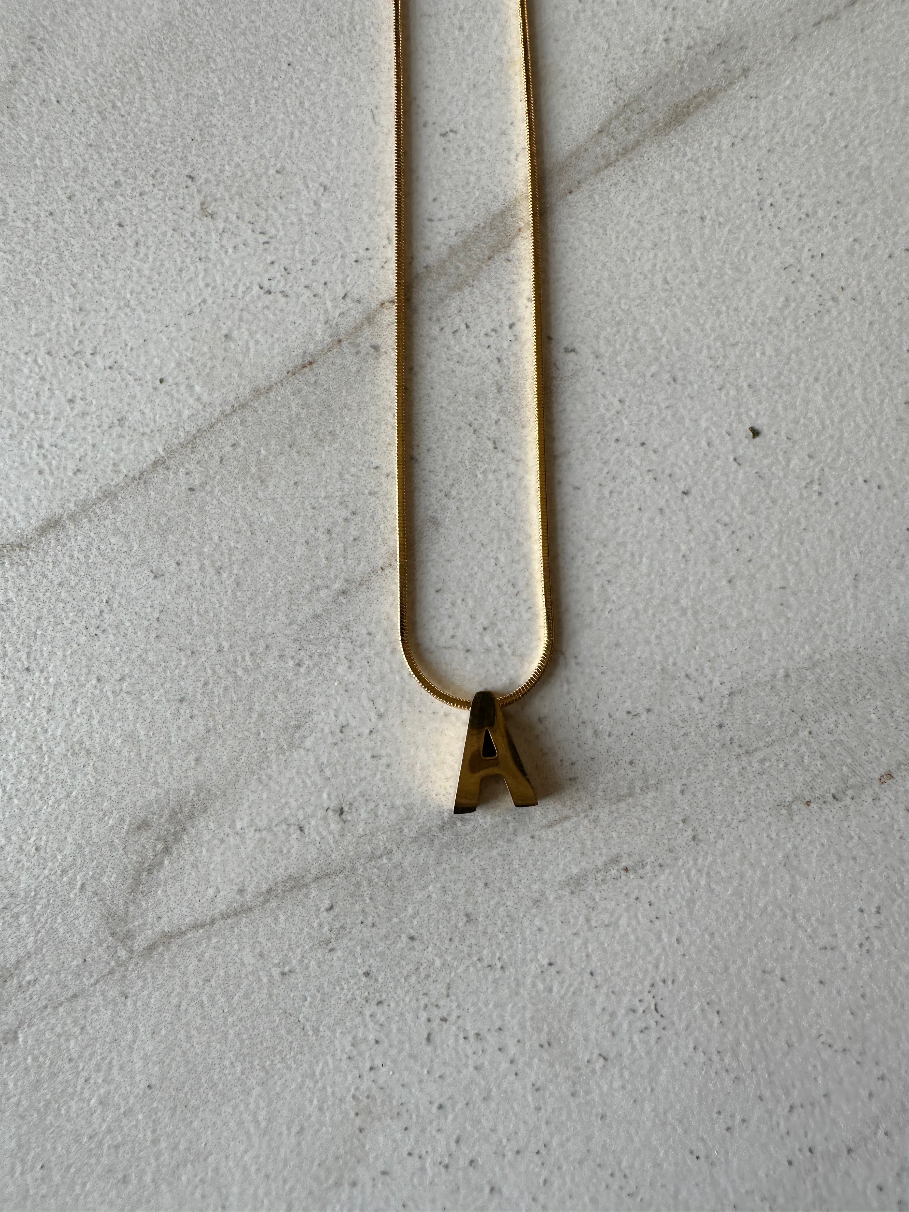 Classic Initial Drop Necklace