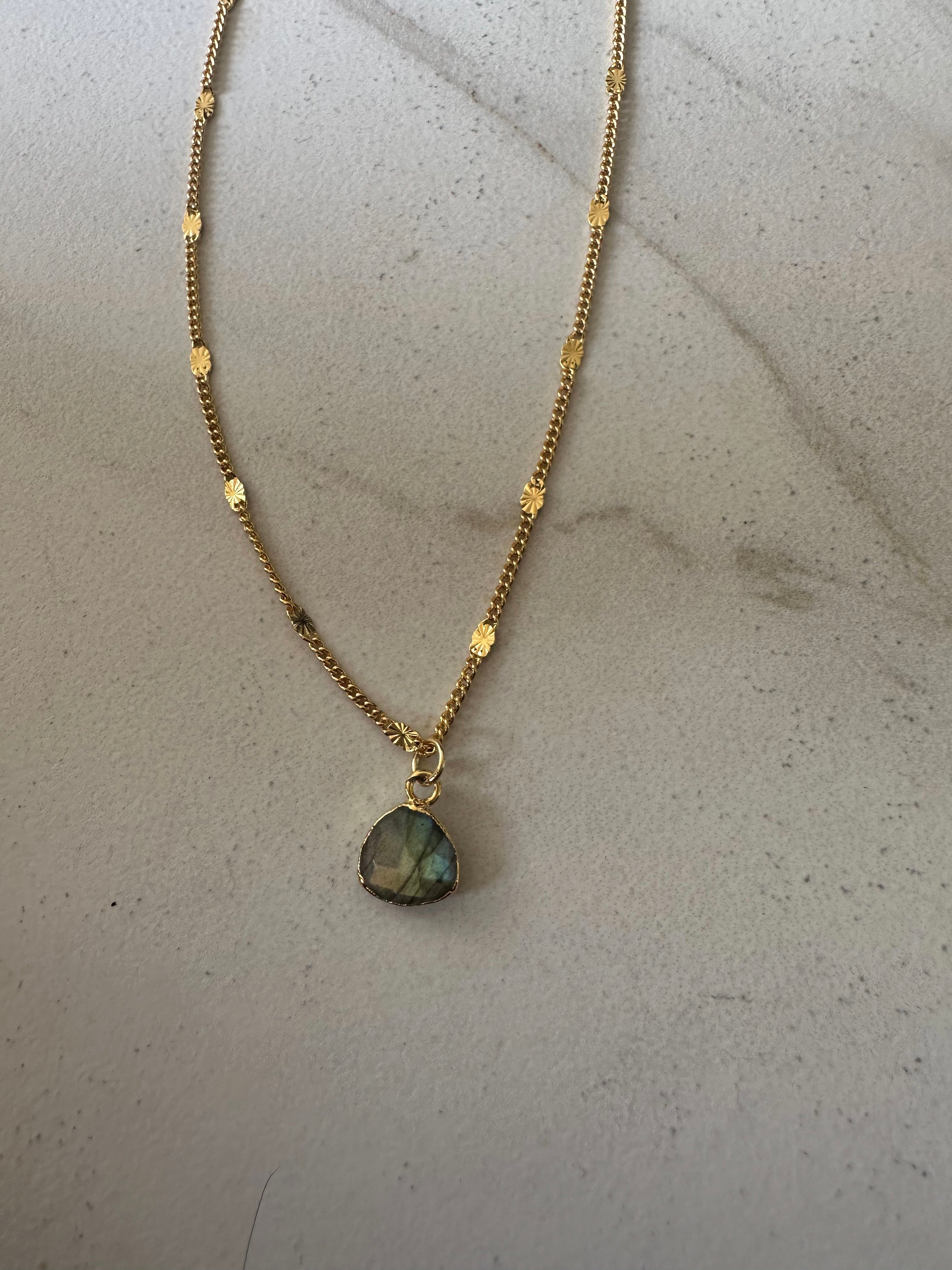 Trill Stone Drop Necklace