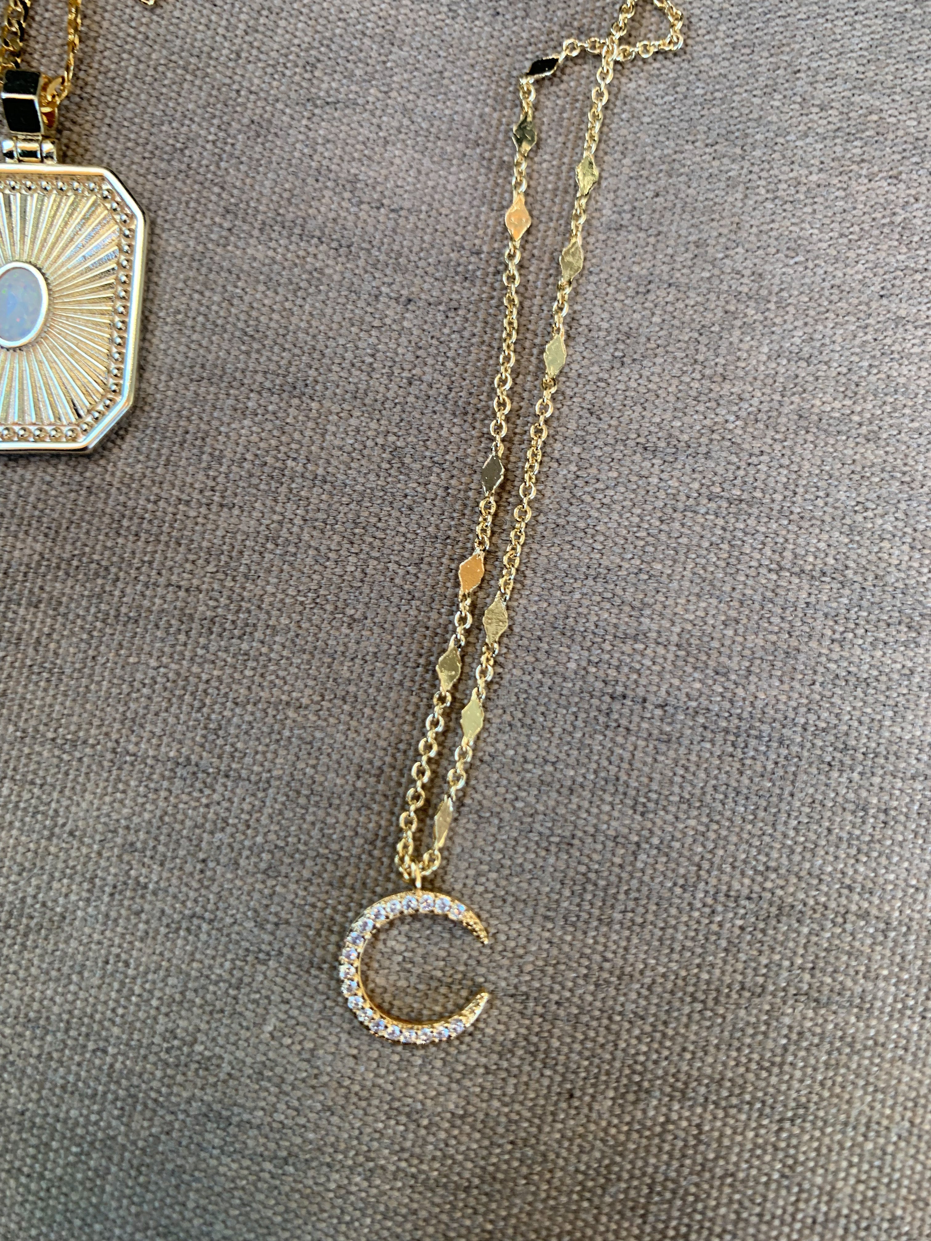 Tiniest Crescent Moon Necklace