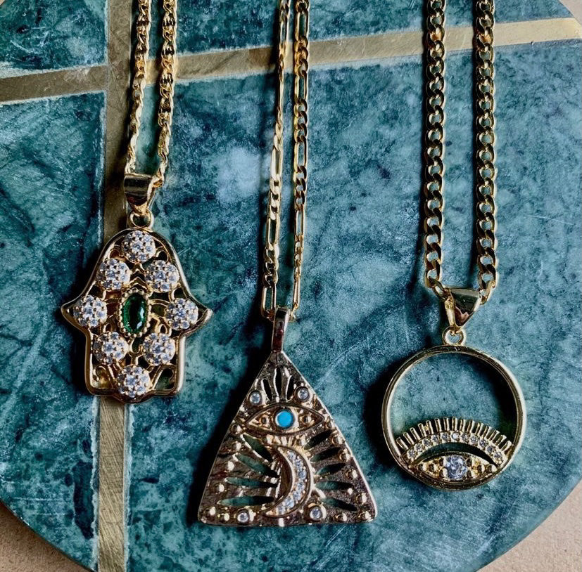 Hamsa Emerald LUX Necklace