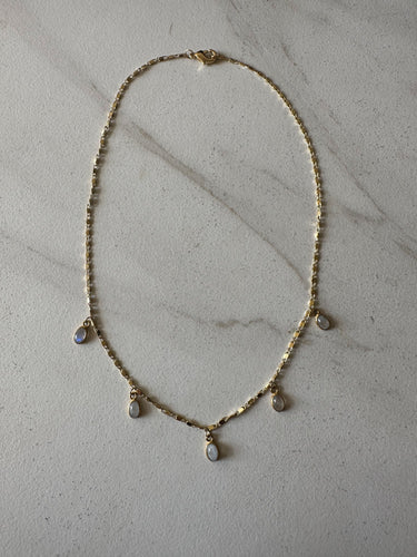 5 Moons Drop Necklace