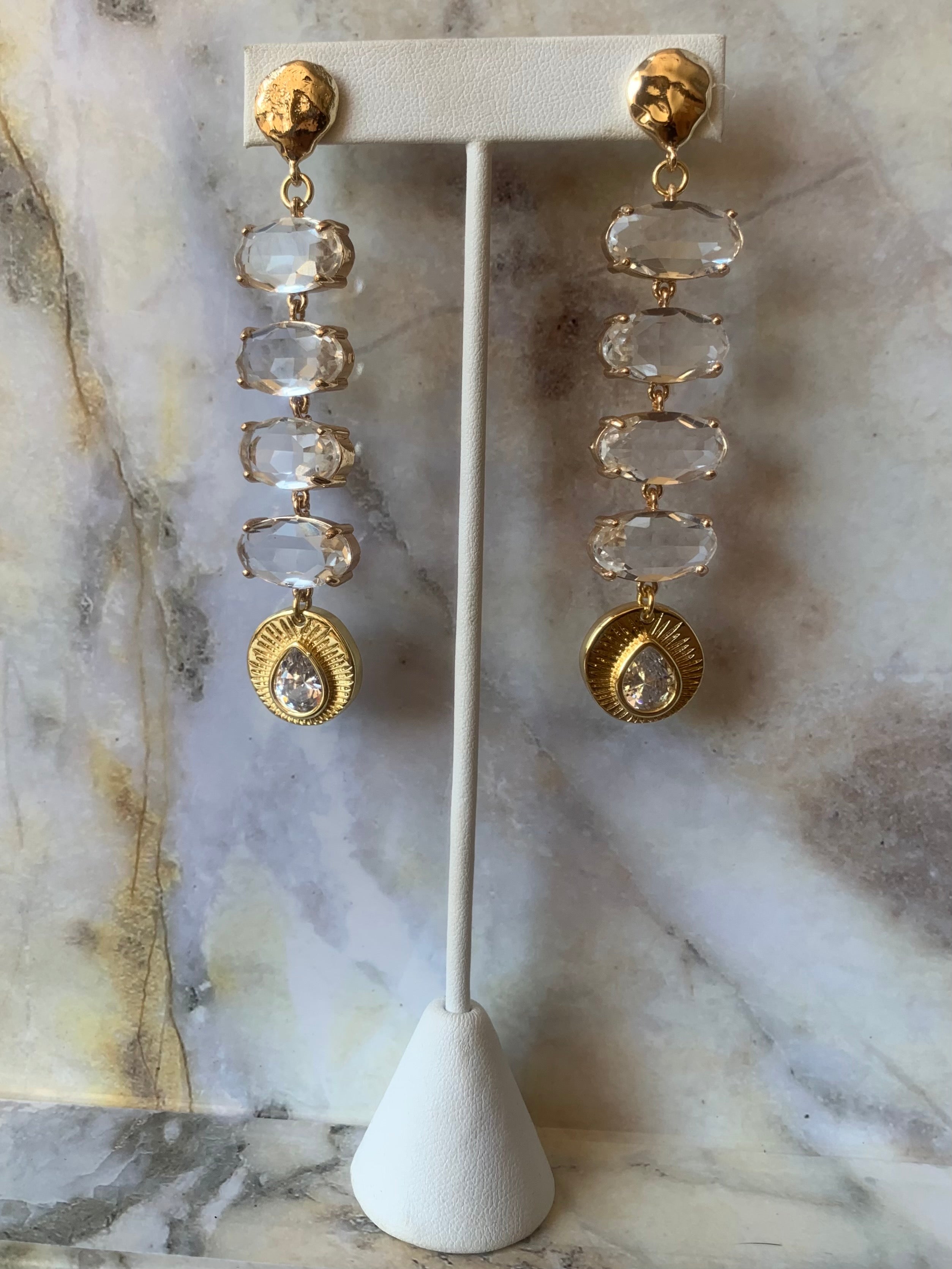 Glamour Teardrops of the Sun Earrings